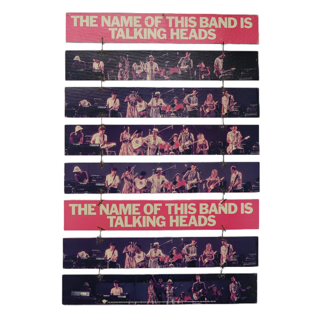 Original vintage 1982 Talking Heads The Name Of The Band Is Promo