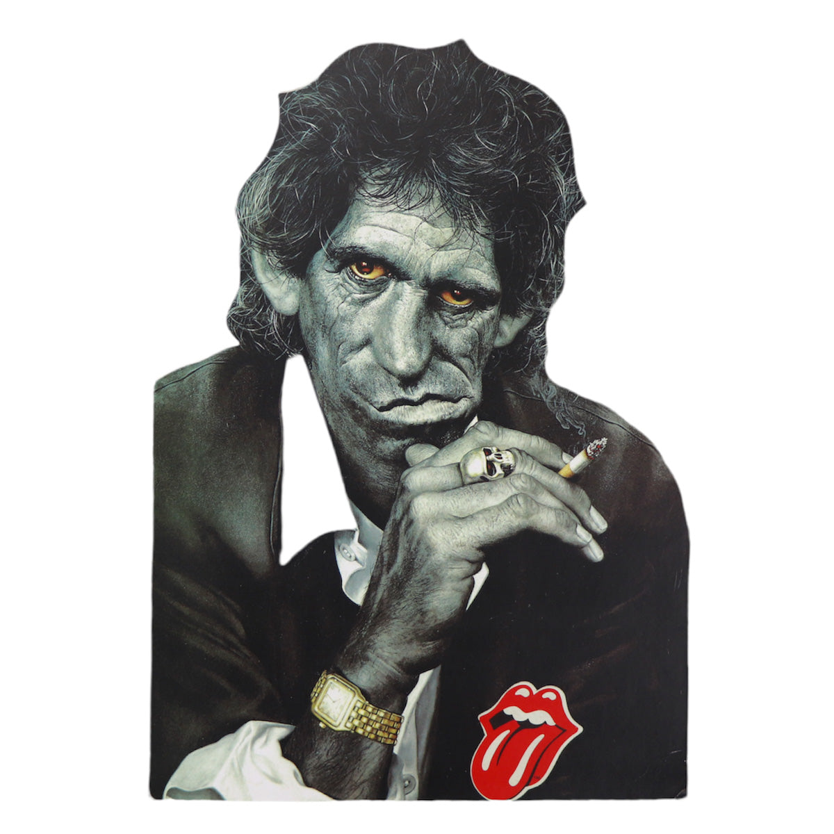 1990s Rolling Stones Keith Richards Virgin Records Counter Display