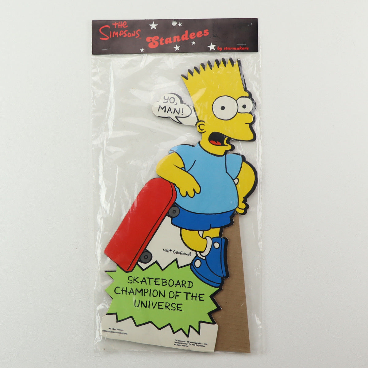 1990 The Simpsons Bart Simpson Yo Man Promo Display