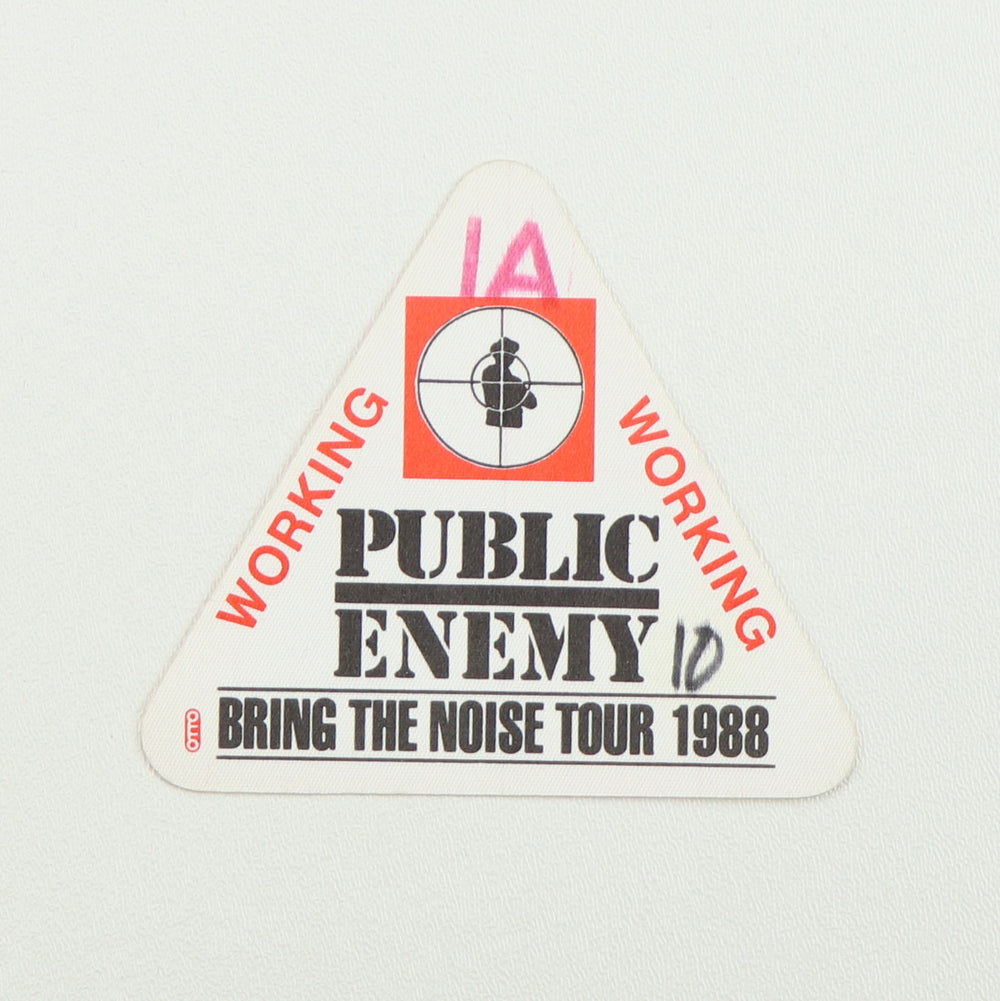 1988 Public Enemy Bring The Noise Tour Working Backstage Pass