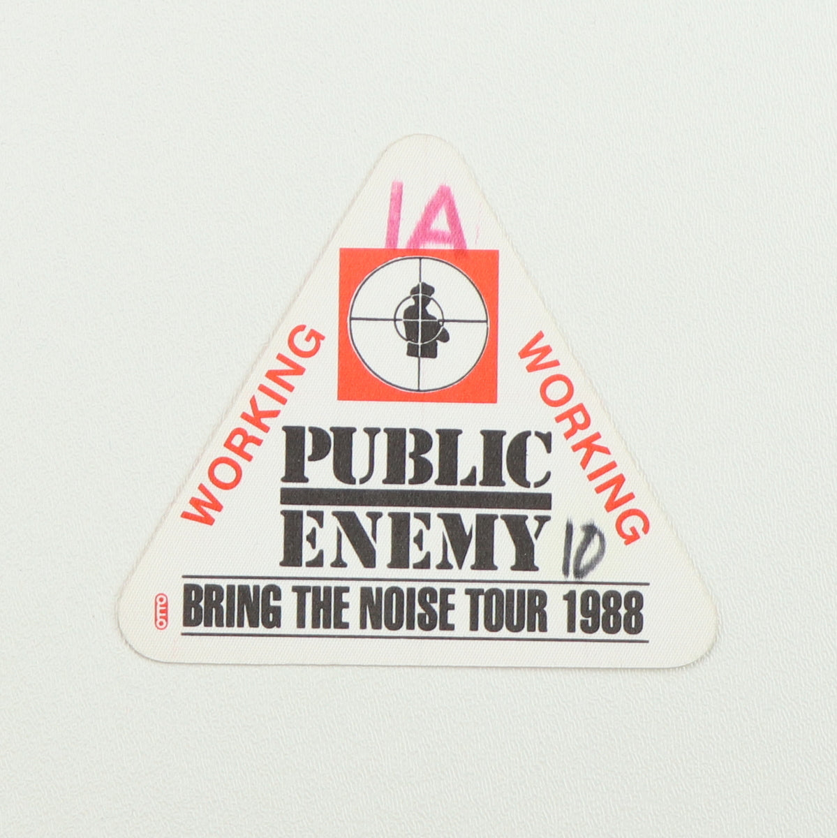 1988 Public Enemy Bring The Noise Tour Working Backstage Pass