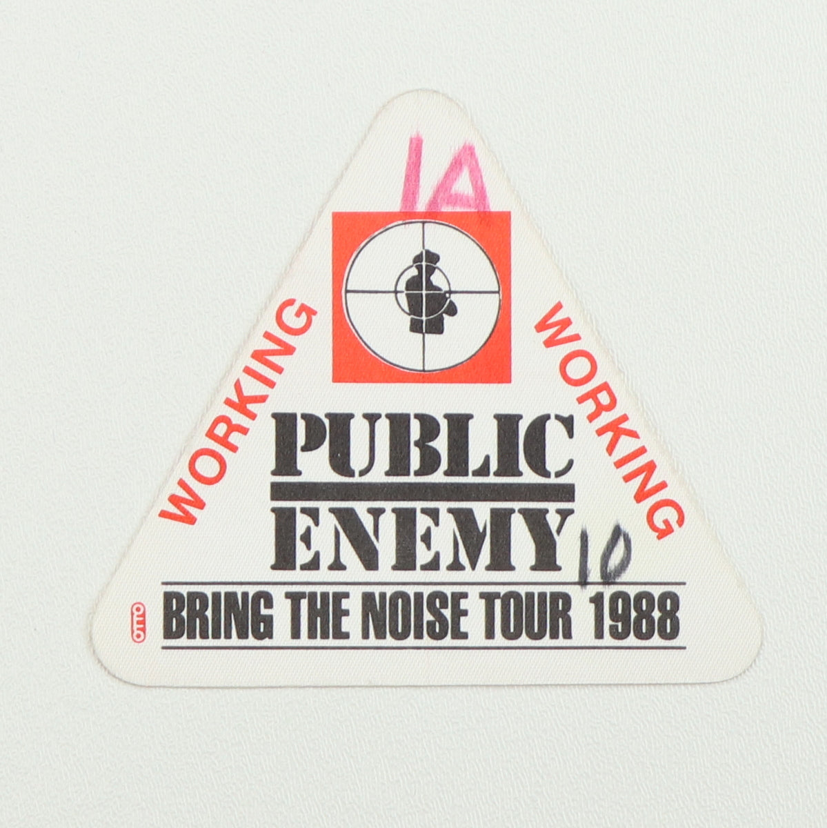 1988 Public Enemy Bring The Noise Tour Working Backstage Pass