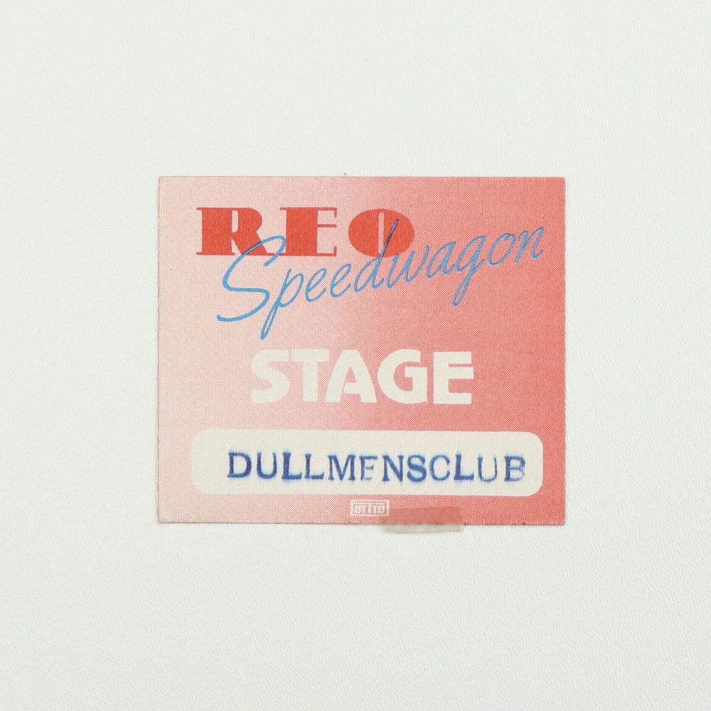 1980s REO Speedwagon Tour Stage Hand Backstage Pass