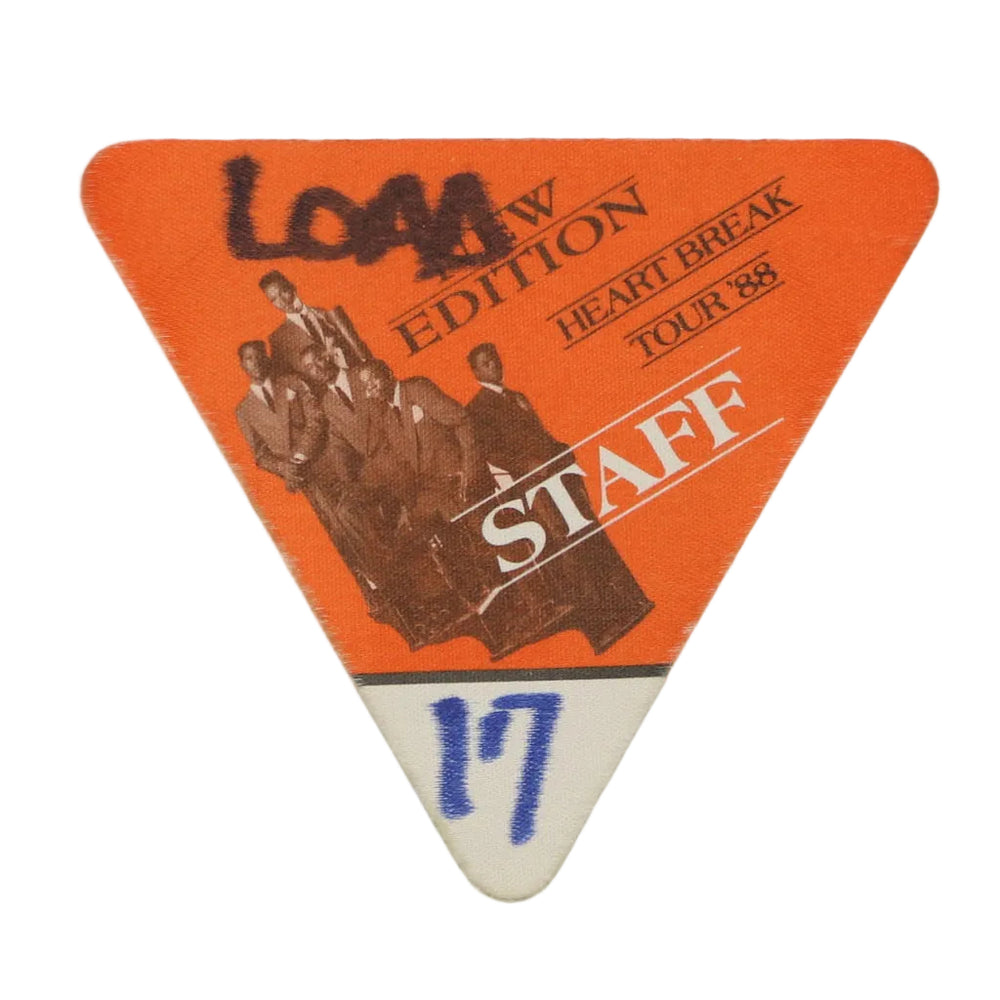 1988 New Edition Heartbreak Tour Backstage Pass