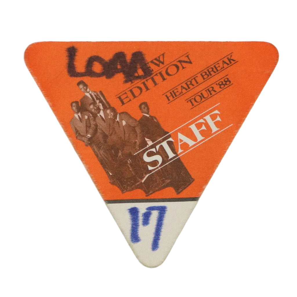 1988 New Edition Heartbreak Tour Backstage Pass