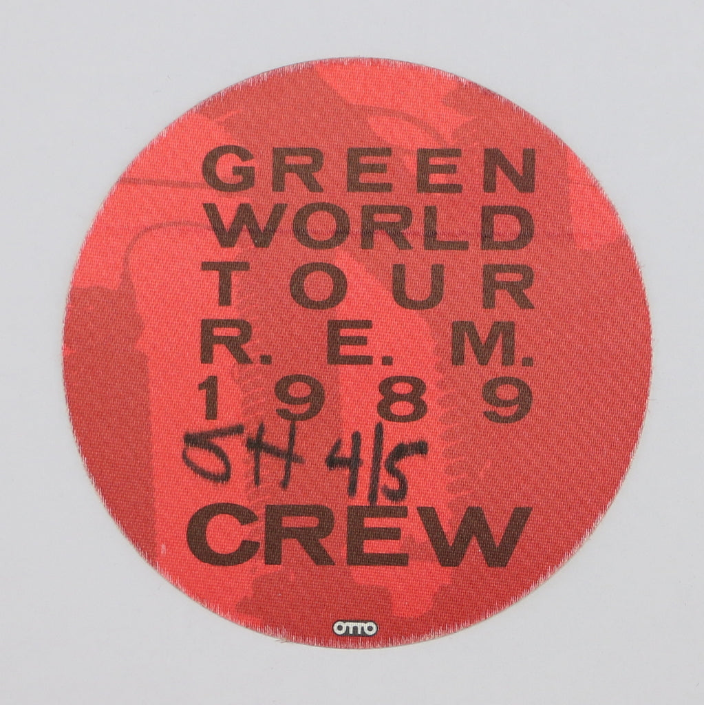 1989 R.E.M. Green World Tour Crew Backstage Pass