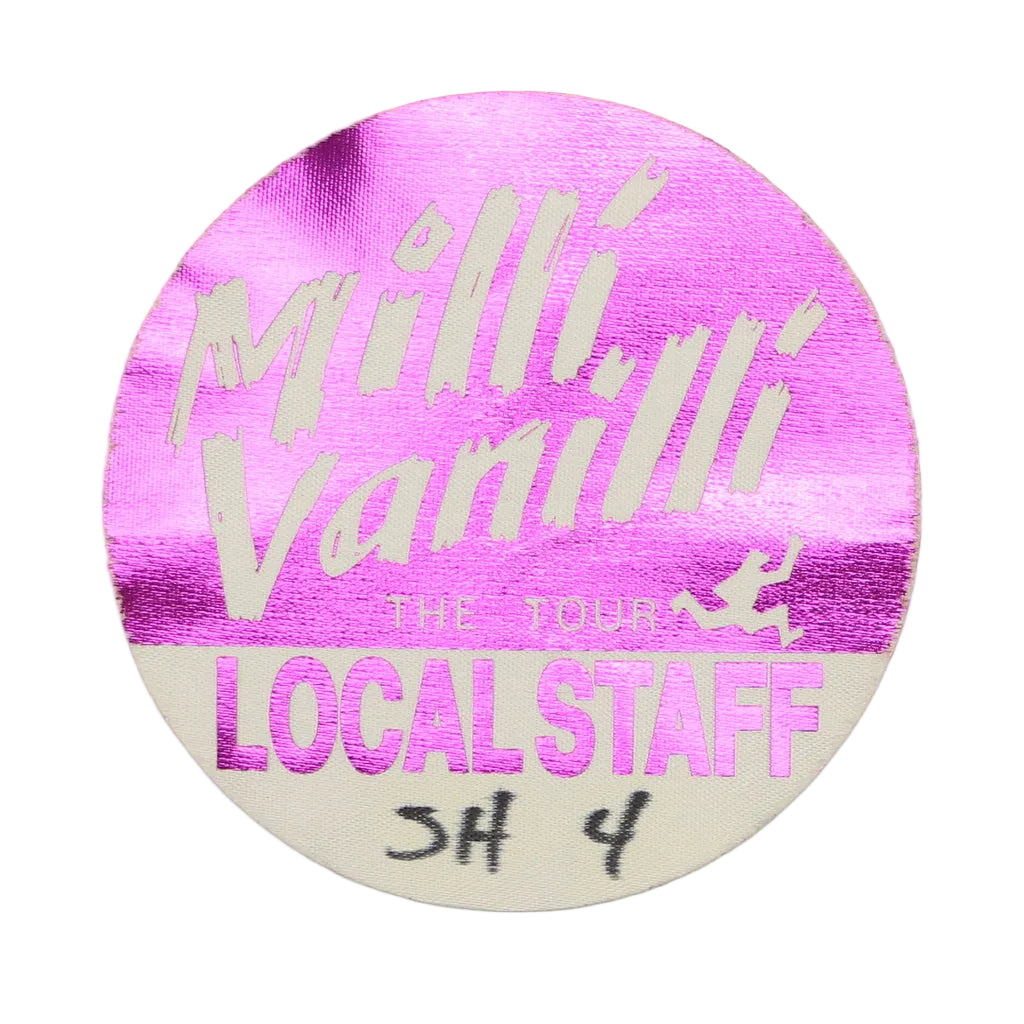 1990 Milli Vanilli The Tour Backstage Pass