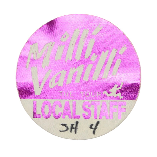1990 Milli Vanilli The Tour Backstage Pass
