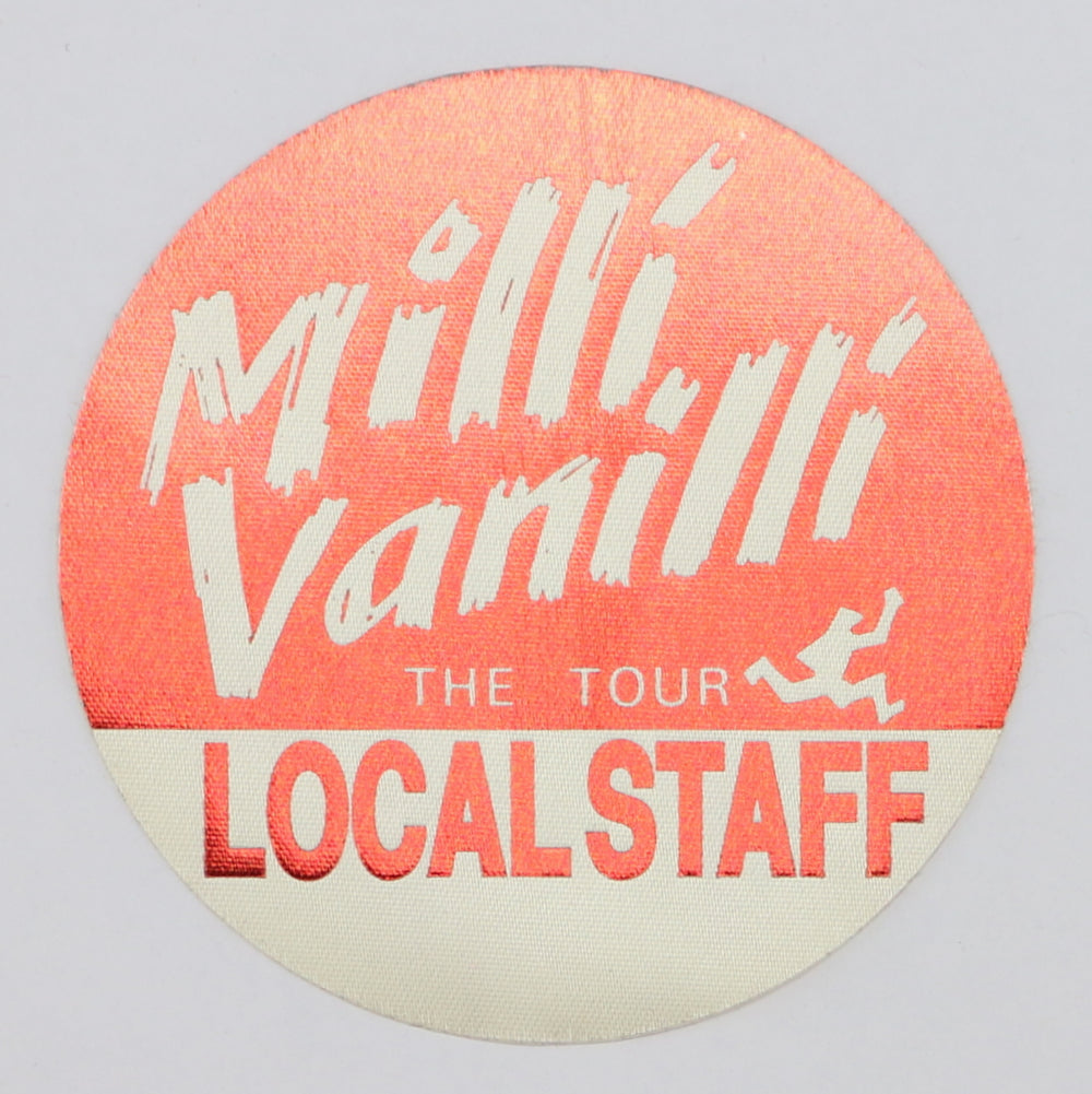 1990 Milli Vanilli The Tour Backstage Pass