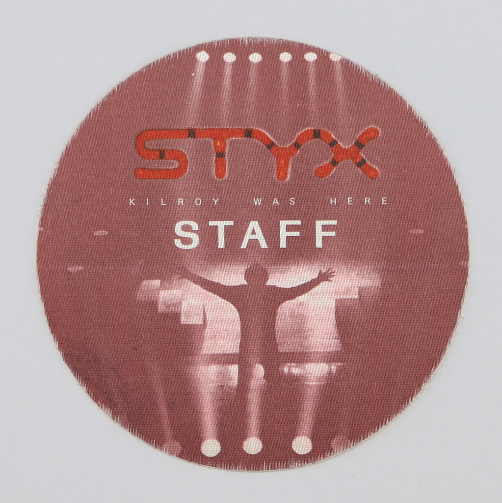 1983 Styx Kilroy Was Here Staff Backstage Pass