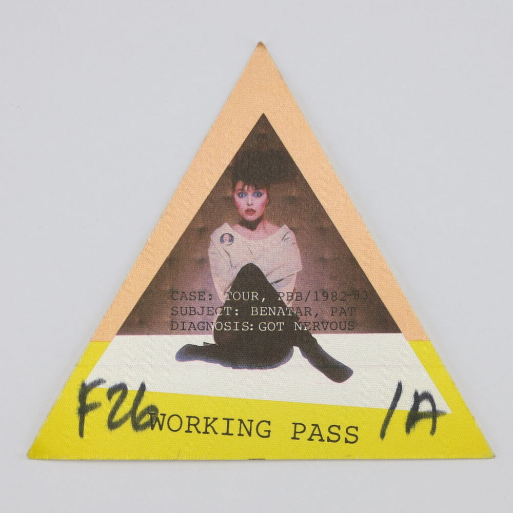 1980s Pat Benatar Working Pass
