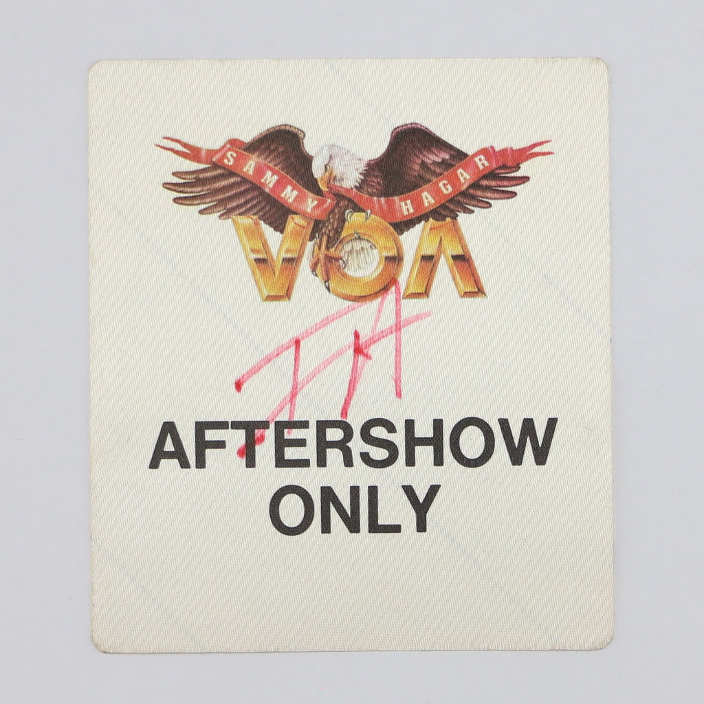 1985 Sammy Hagar VOA Backstage Pass