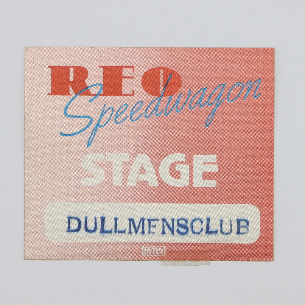 1982 REO Speedwagon Dullmens Club Backstage Pass