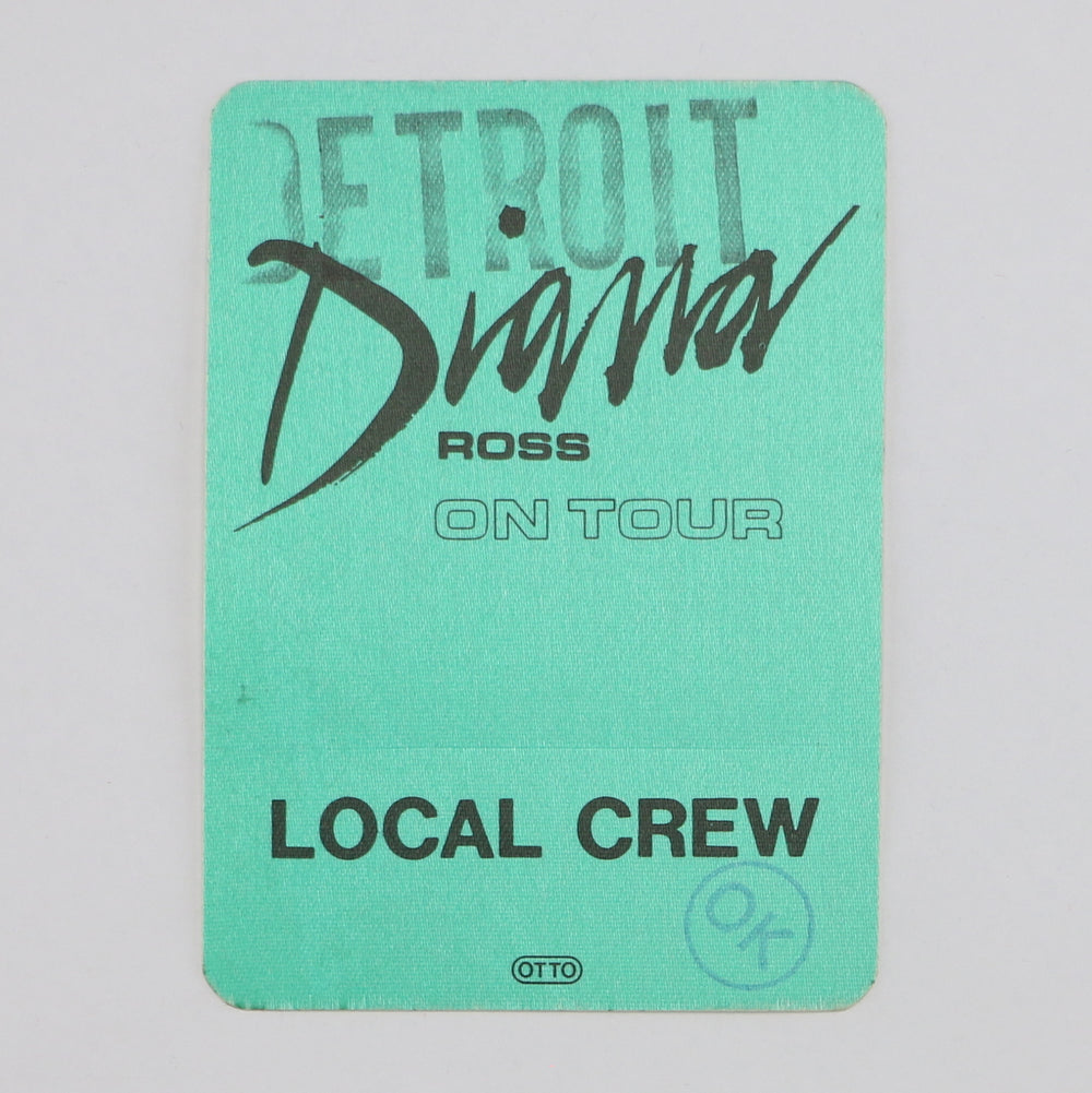 1983 Diana Ross On Tour Backstage Pass