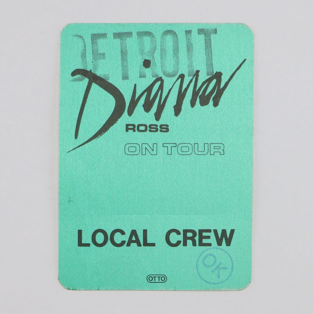 1983 Diana Ross On Tour Backstage Pass
