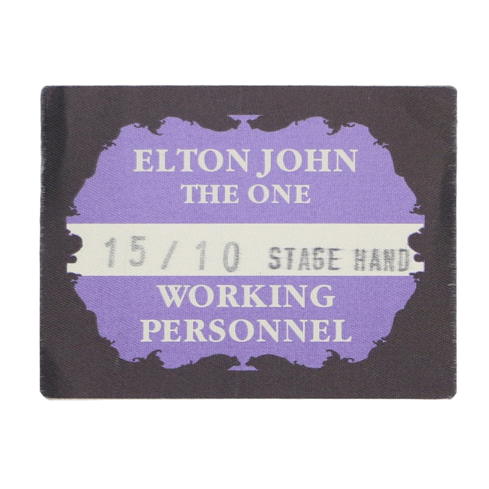 1992 Elton John The One Backstage Pass