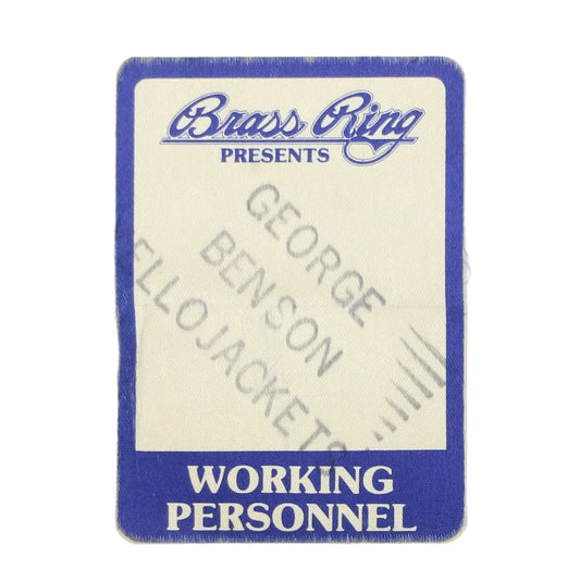 1980s George Benson Backstage Pass