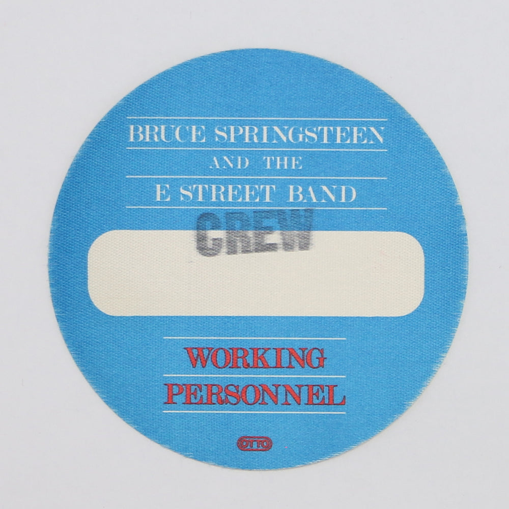 1984 Bruce Springsteen And The E Street Band Tour Crew and Backstage Pass
