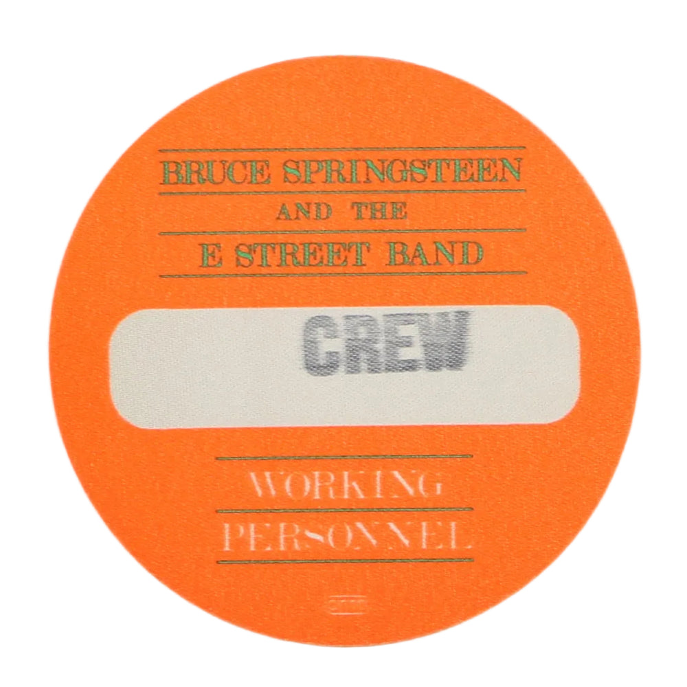 1984 Bruce Springsteen And The E Street Band Tour Crew and Backstage Pass