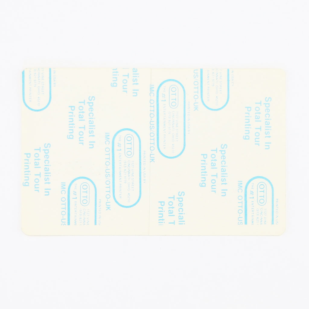 1987 The Cars Door To Door Tour Backstage Pass