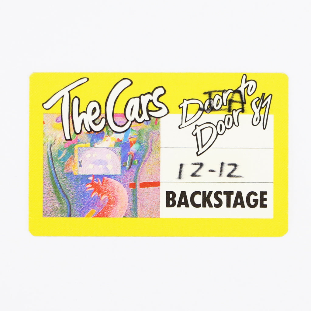1987 The Cars Door To Door Tour Backstage Pass