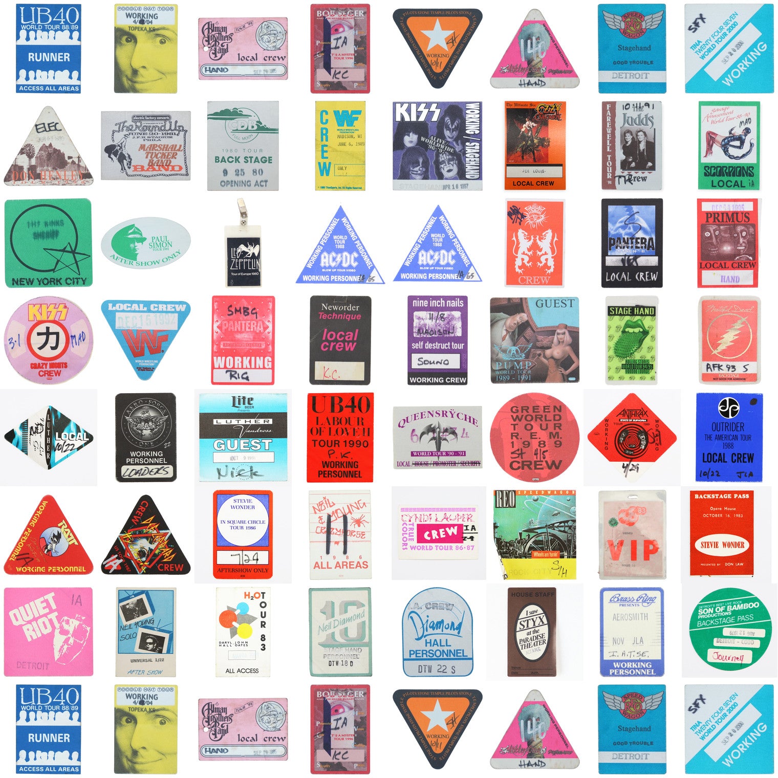 Backstage Passes - vintage shirts from the WyCo archive