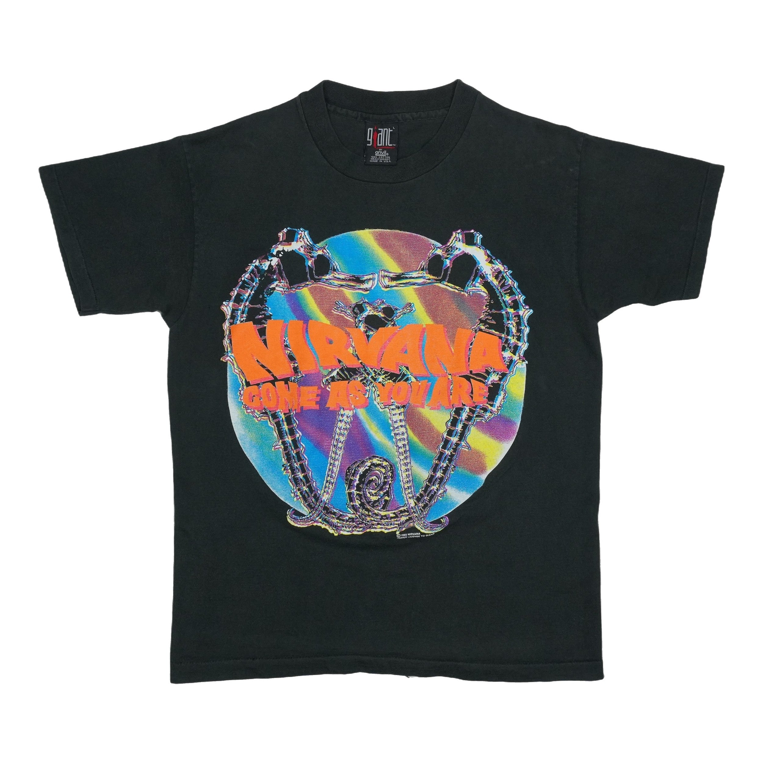 1992 Nirvana Come As You Are Shirt Front