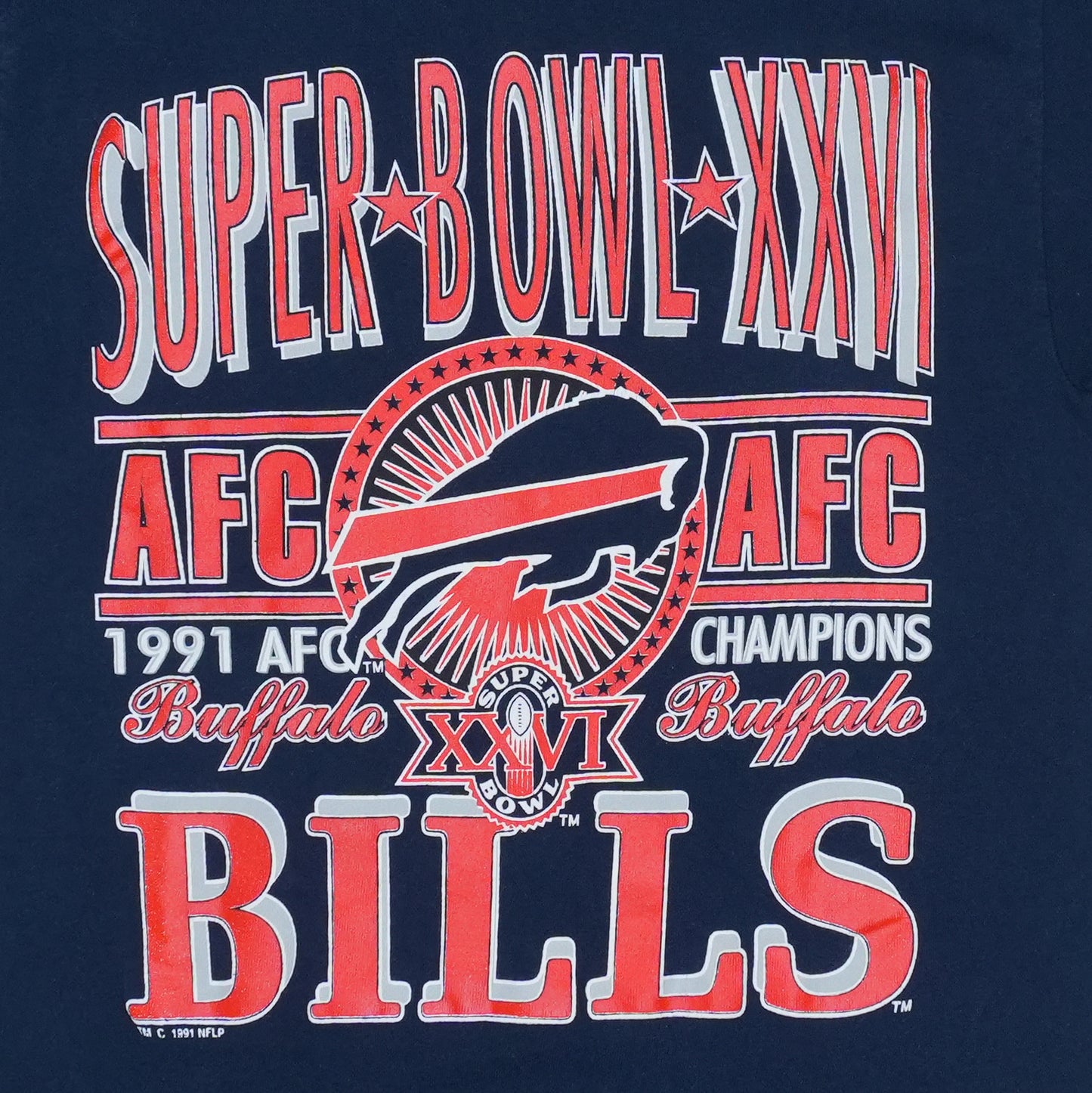 1991 Buffalo Bills Super Bowl Shirt