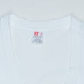1990s Blank White V-Neck Shirt
