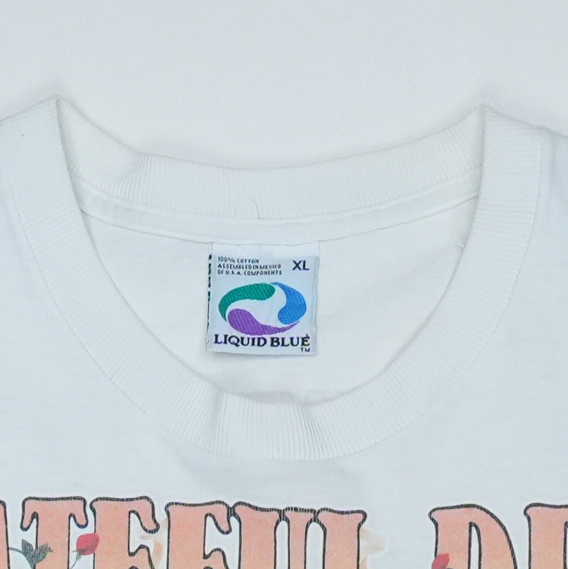 1998 Grateful Dead Keep It Green Tie Dye Shirt Detail
