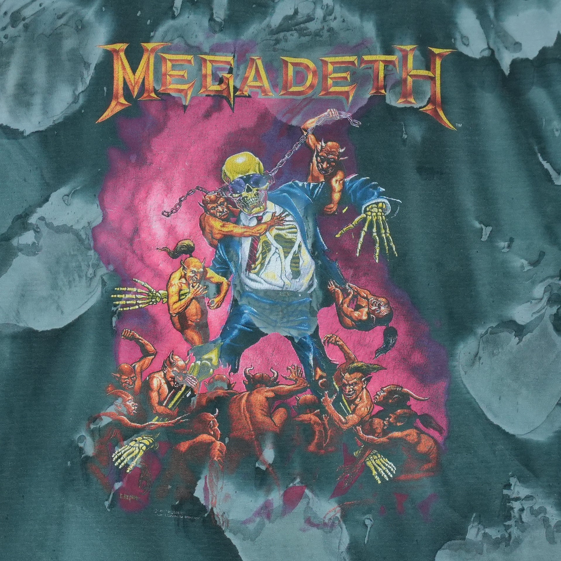 1992 Megadeth Crystal Rain Shirt | Authentic Vintage Tee – WyCo