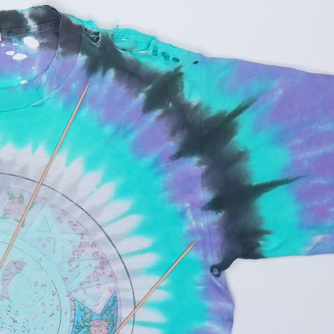 1991 Grateful Dead LA Coliseum Concert Tie Dye Shirt