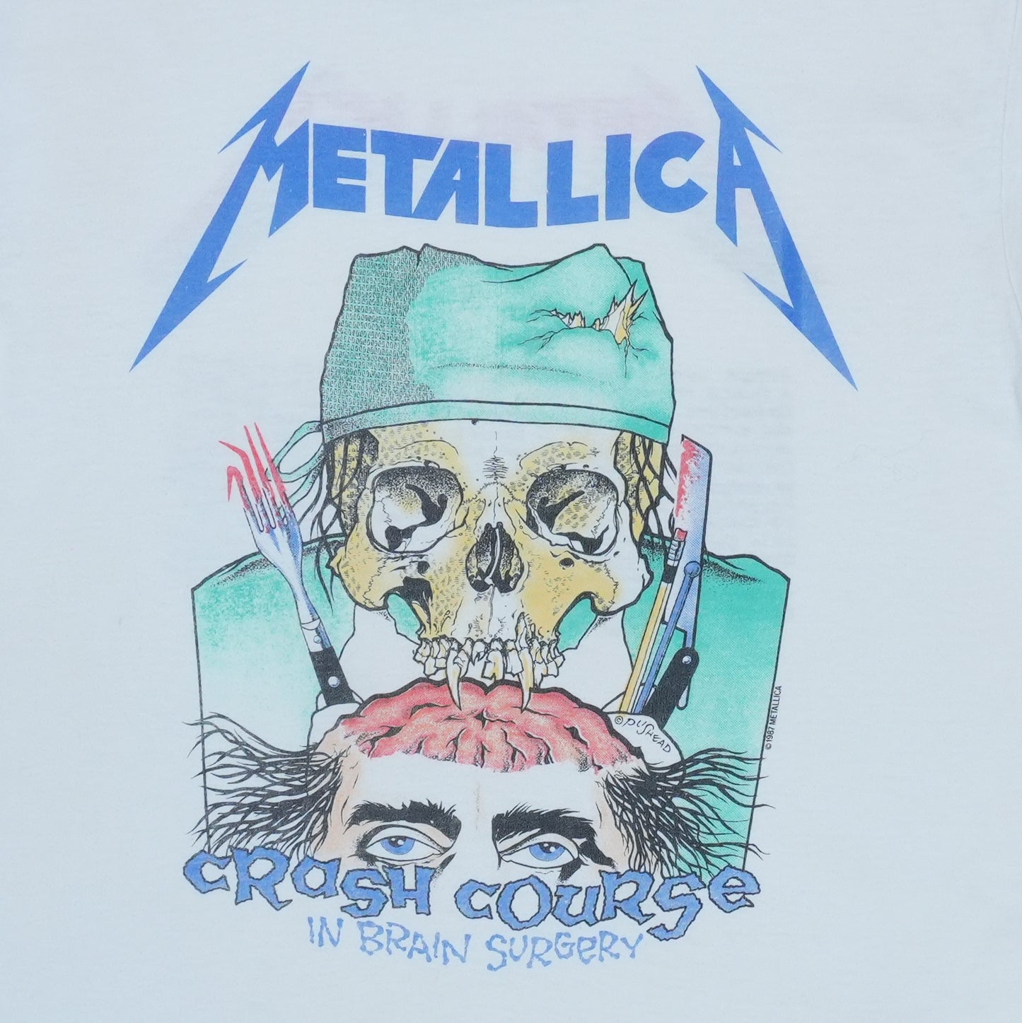 1987 Metallica Crash Course In Brain Surgery Shirt