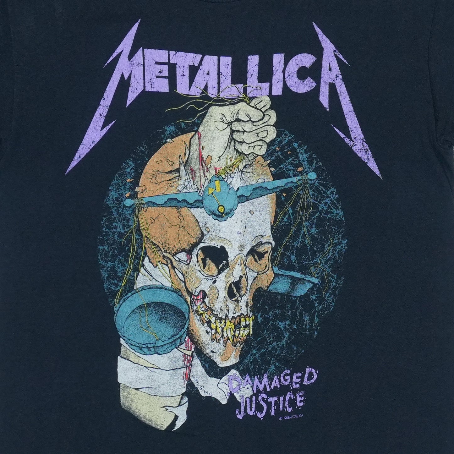 1988 Metallica Damaged Justice Shirt