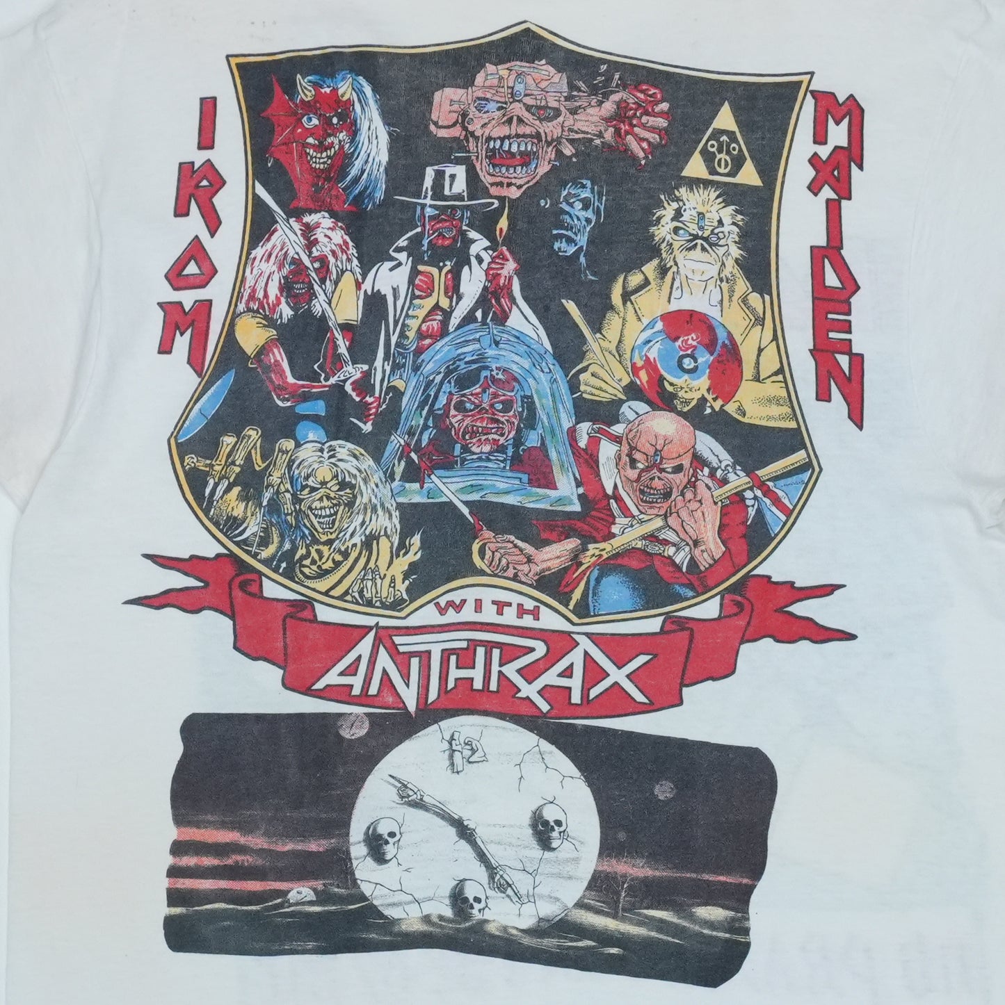 1990 Iron Maiden No Prayer For The Dying Tour Shirt