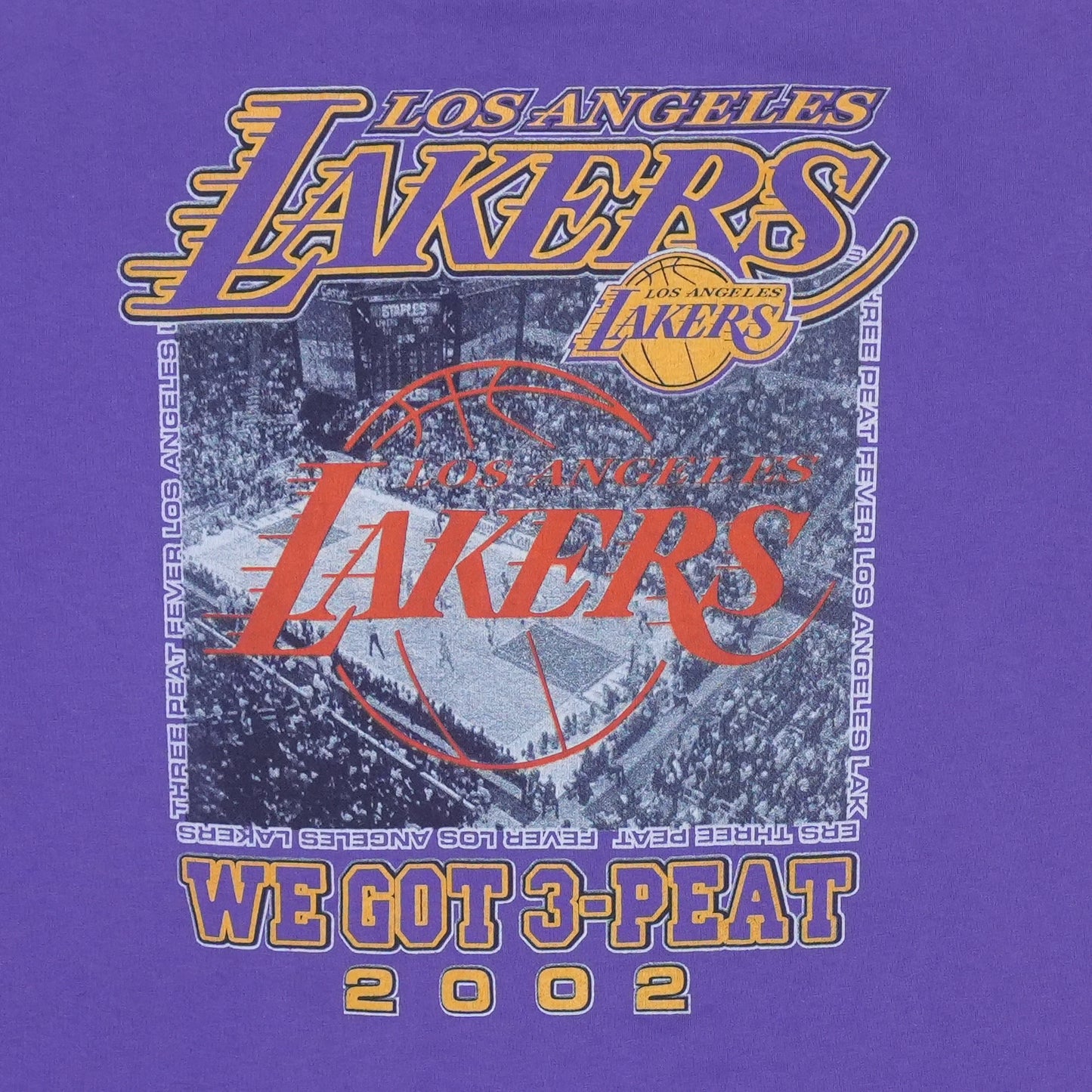 2002 Los Angeles Lakers Three Peat Shirt