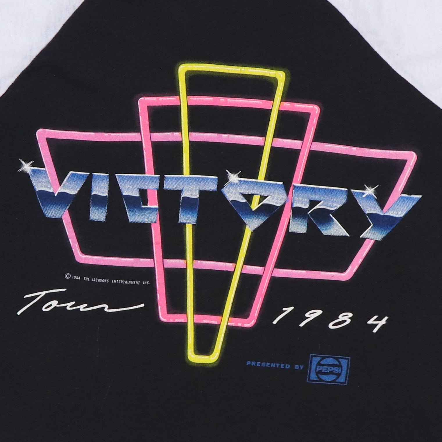 Original vintage 1984 Michael Jackson Victory Tour Jersey Shirt