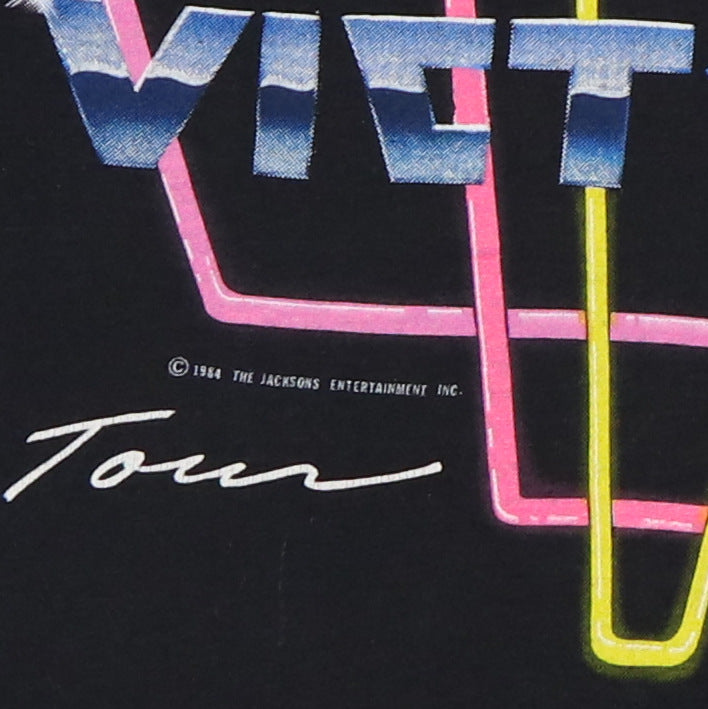 Original vintage 1984 Michael Jackson Victory Tour Jersey Shirt