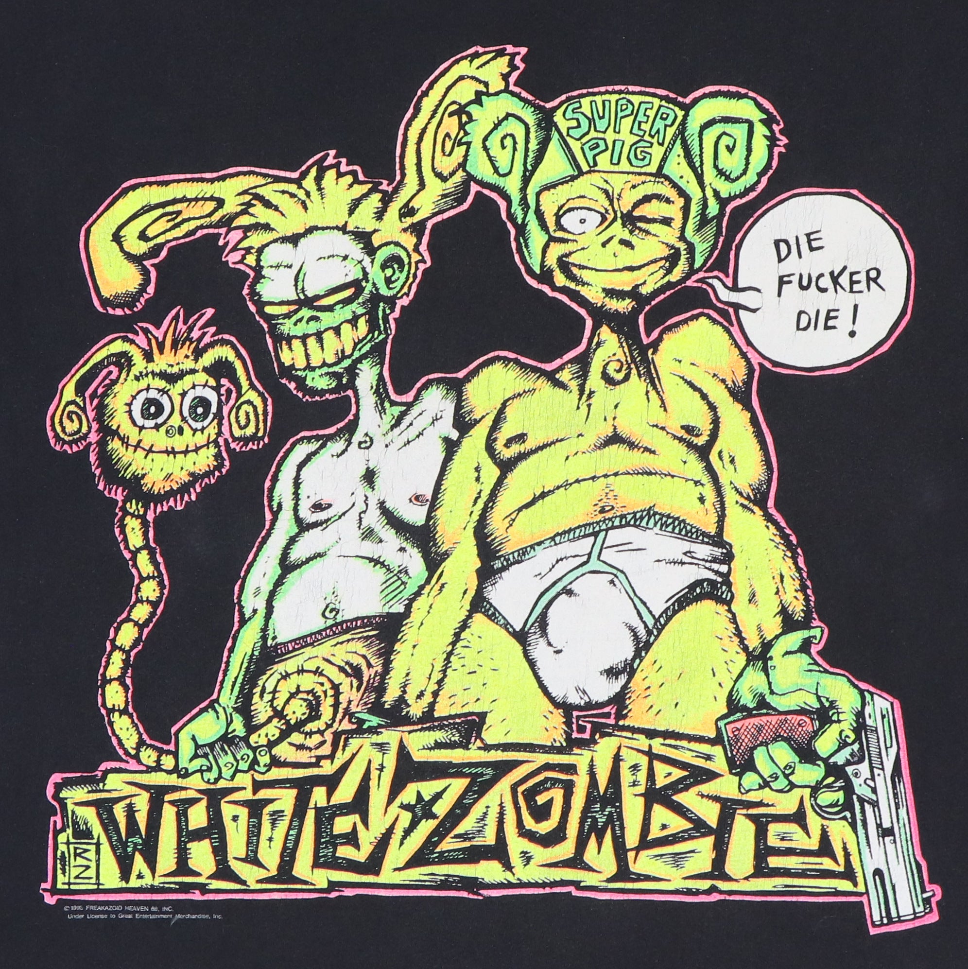 1993 White Zombie Super Pig Shirt | Authentic Vintage Tee – WyCo