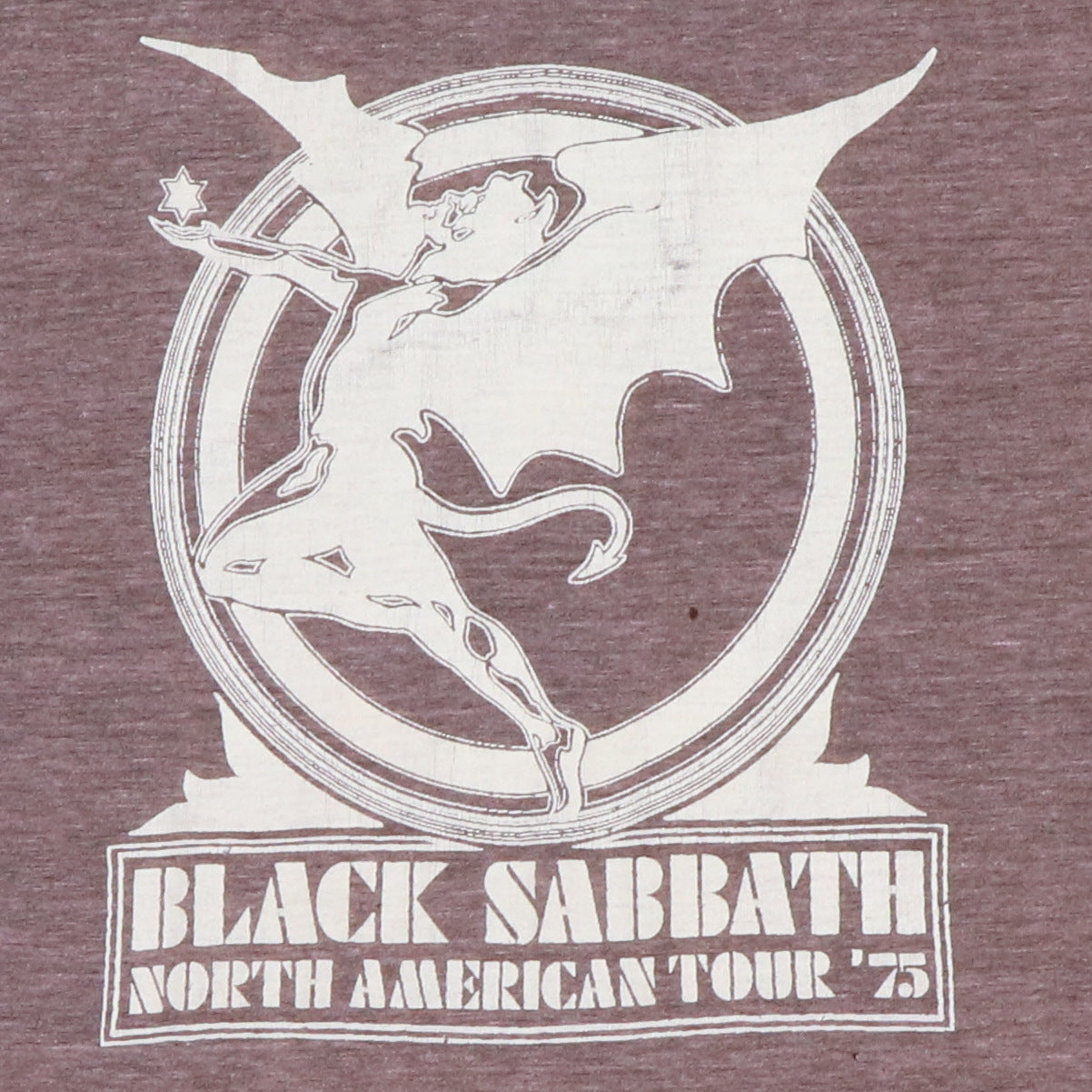 1975 Black Sabbath Tour Shirt