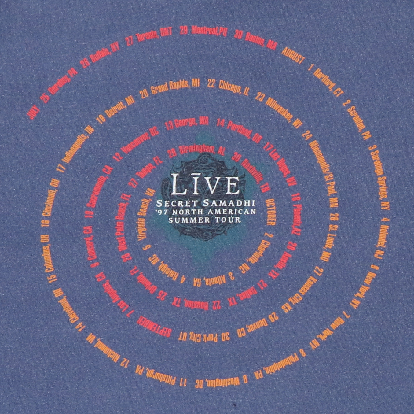 1997 Live Secret Samadhi Tour Shirt