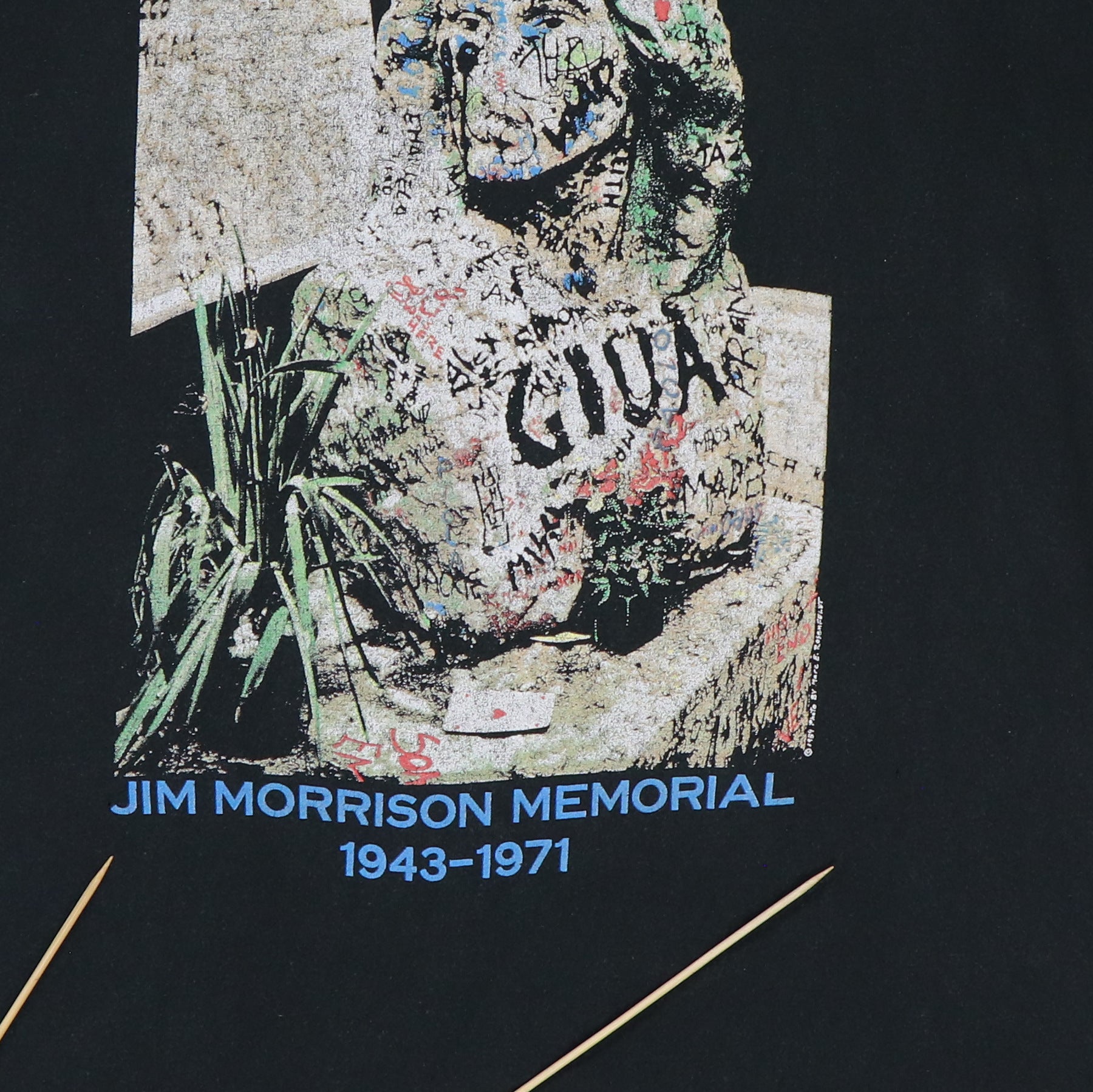 1989 Jim Morrison No One Here Gets Out Alive Shirt | Authentic