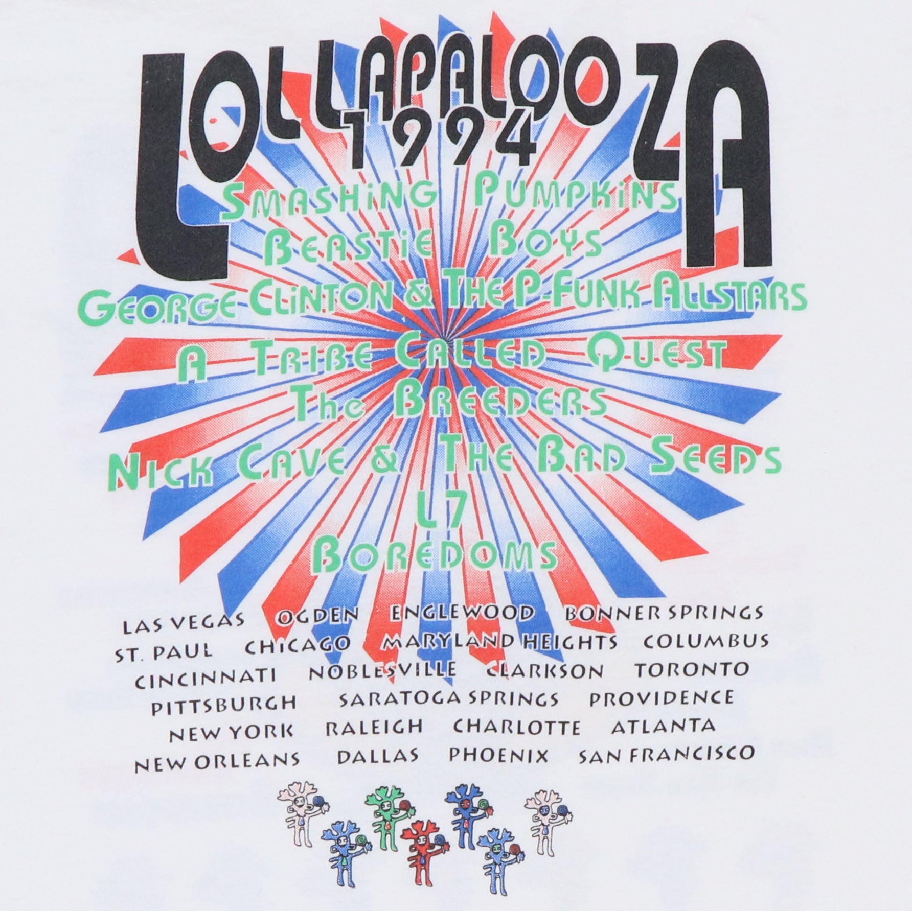 Original vintage 1994 Lollapalooza Tour Shirt | WyCo Vintage