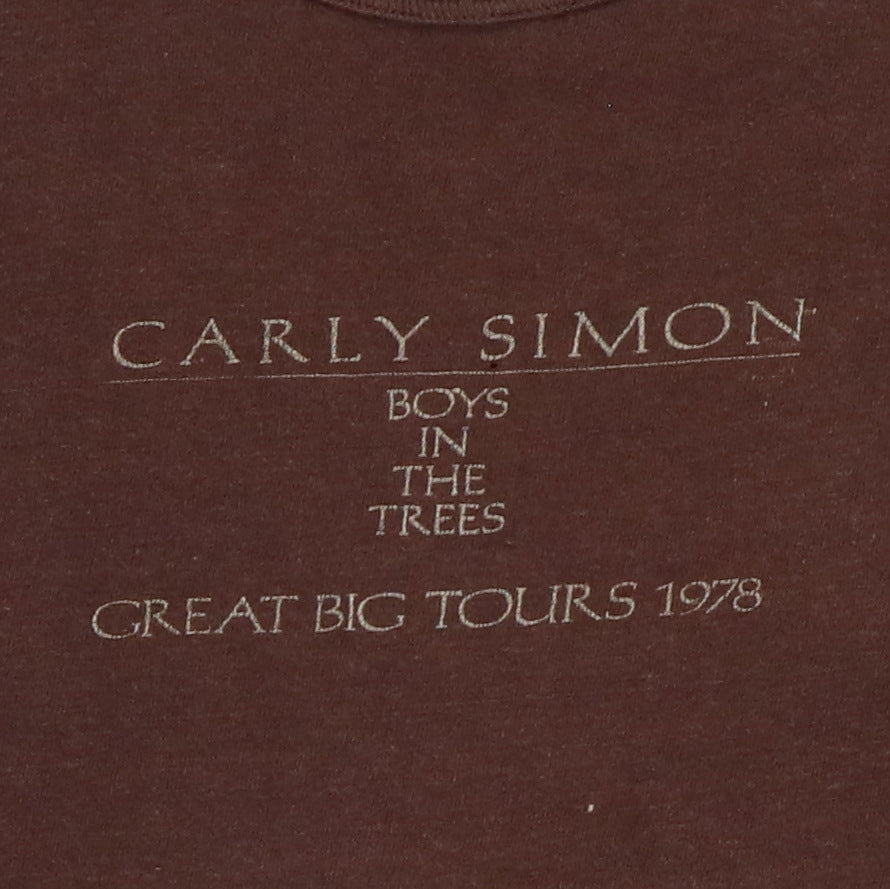 1978 Carly Simon Boys In The Trees Tour Shirt