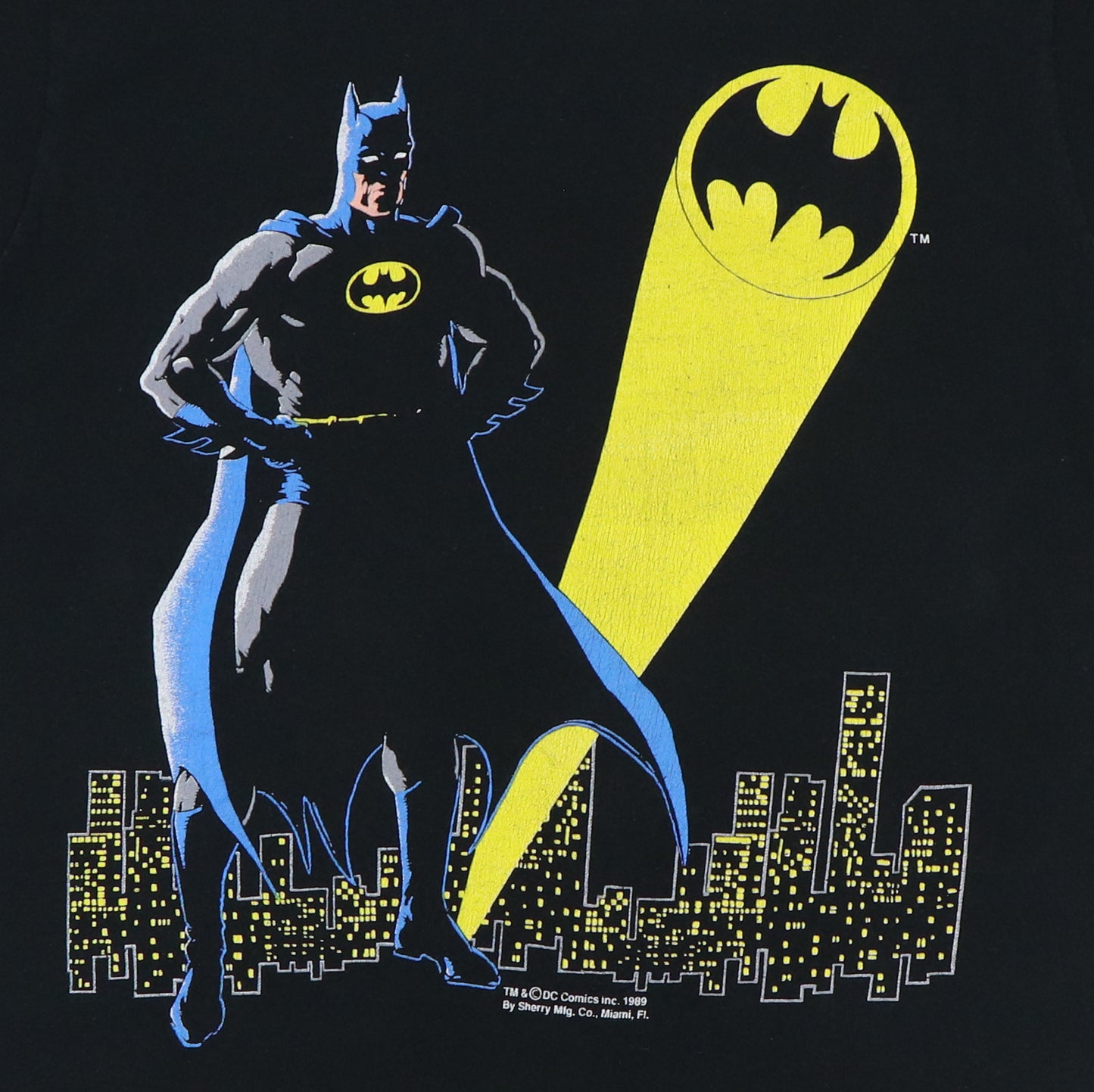 1989 Batman Bat Signal DC Comics Shirt