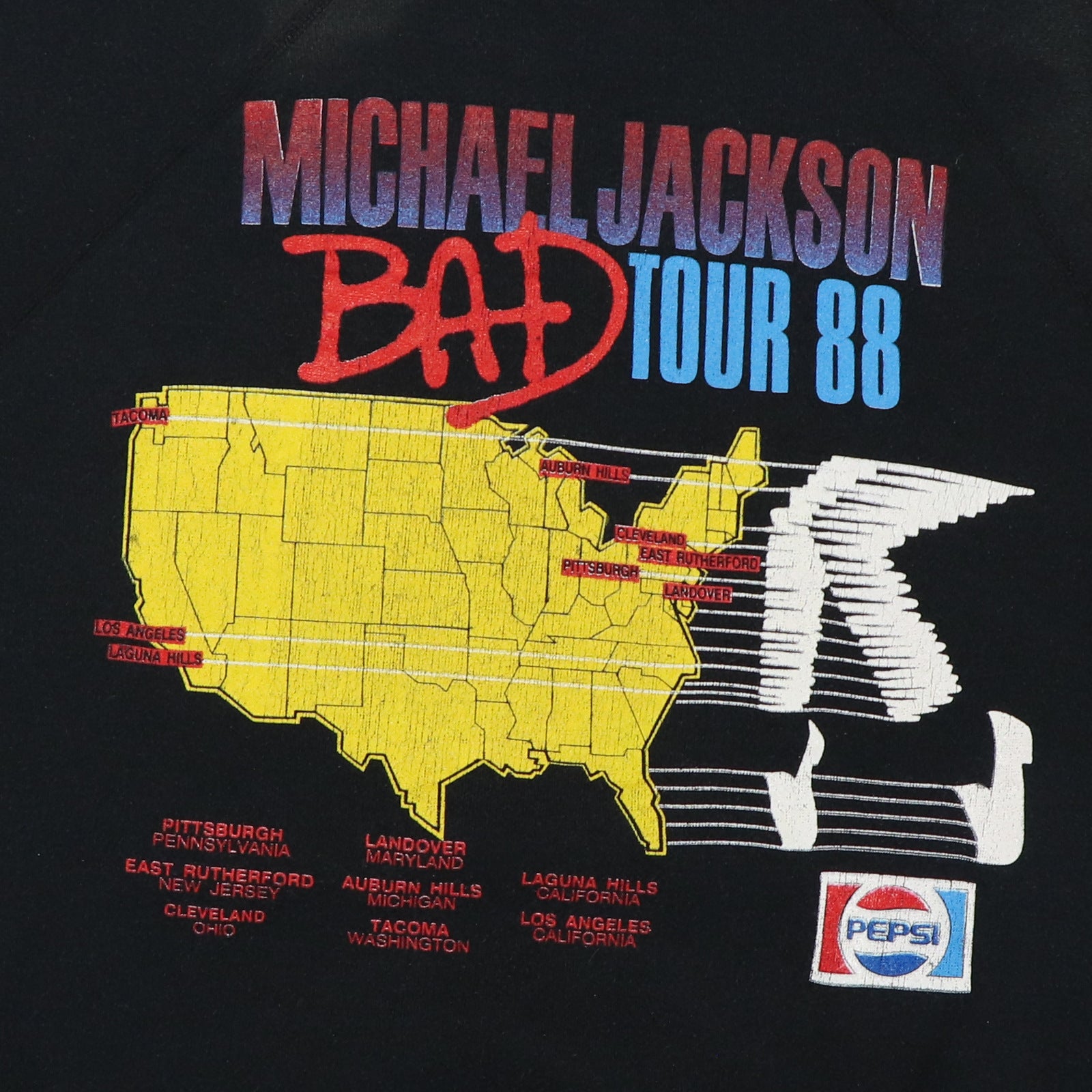 1988 Michael Jackson Bad Tour Sweatshirt | Authentic Vintage