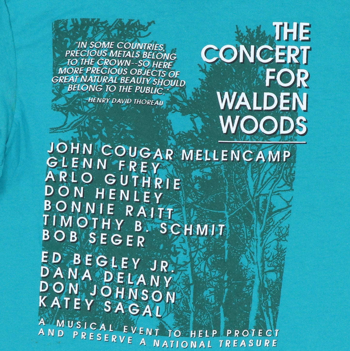 1993 Concert For Walden Woods Shirt