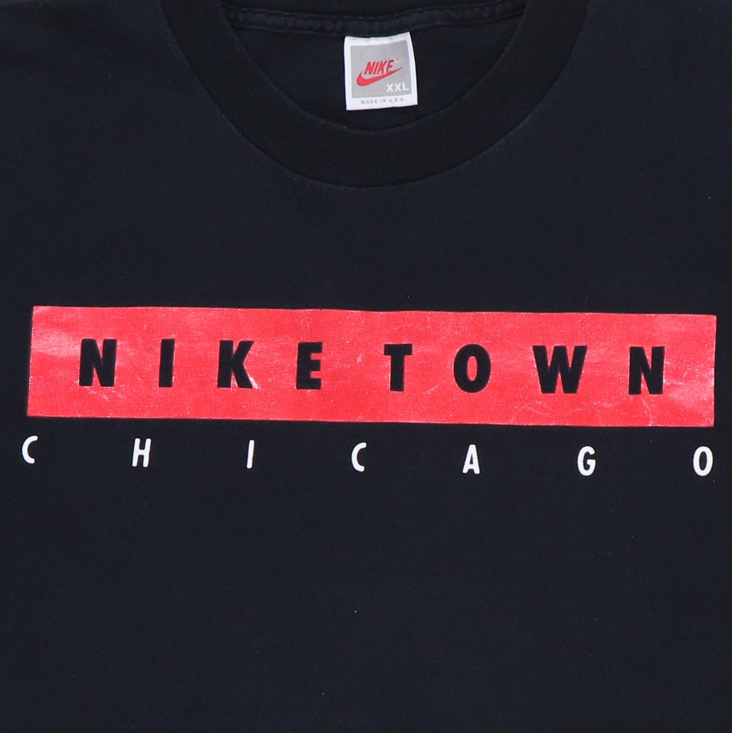 90s NIKE TOWN CHICAGO tシャツ made in usa Vintage Nike Town Chicago T Shirt Made in USA 90s