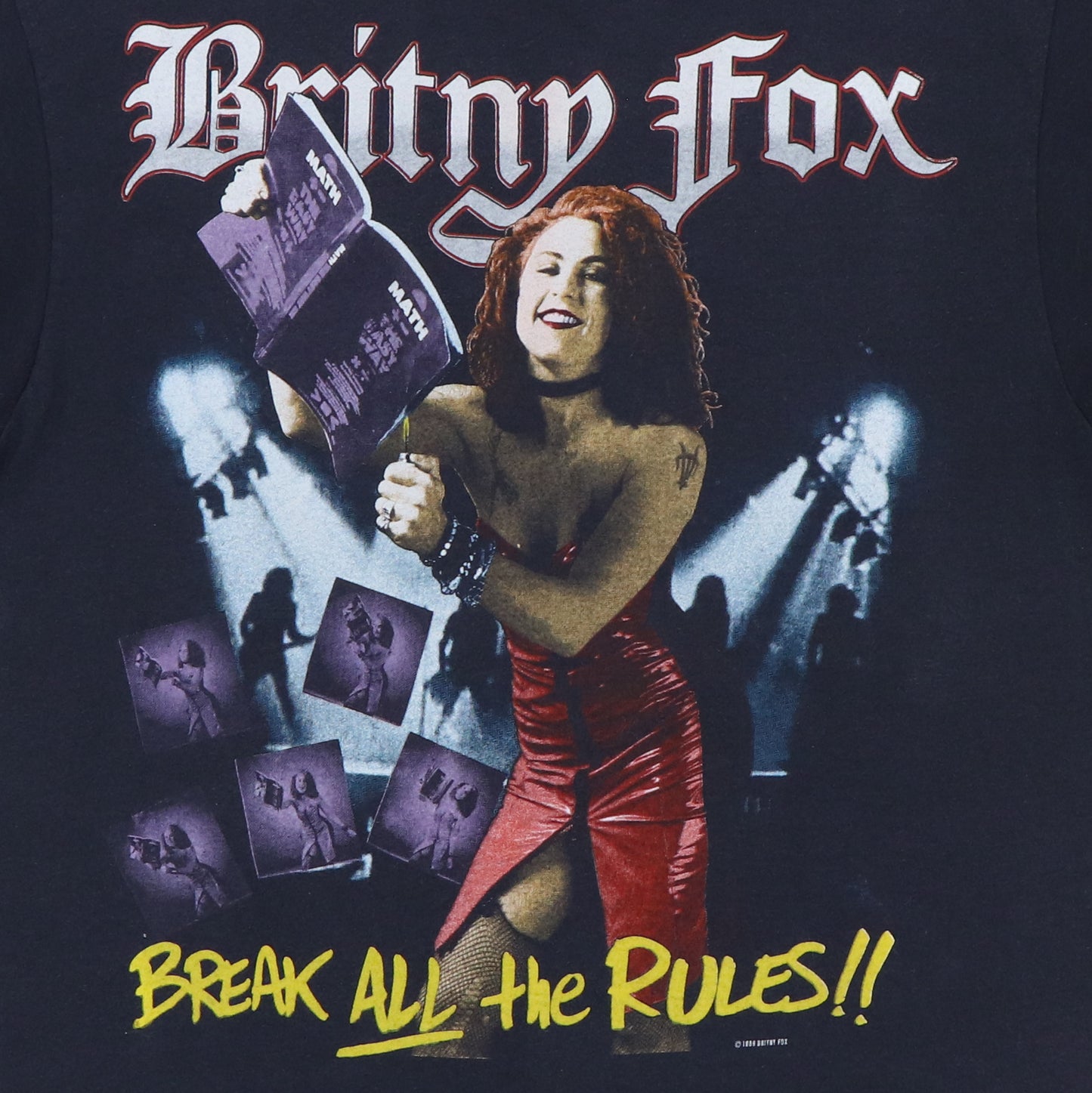 1989 Britny Fox Break All The Rules Tour Shirt