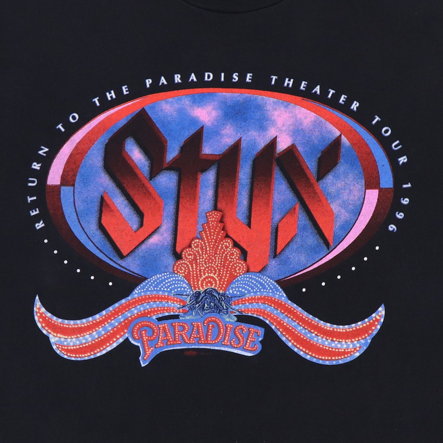 1996 Styx Return To Paradise Theatre Tour Shirt